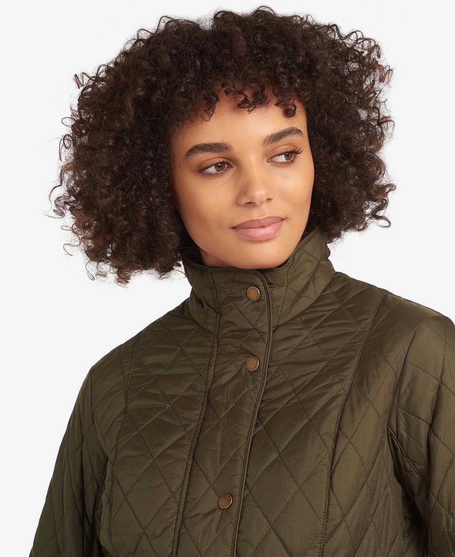 Women Barbour Quilted Jackets | Flyweight Cavalry Quilted Jacket