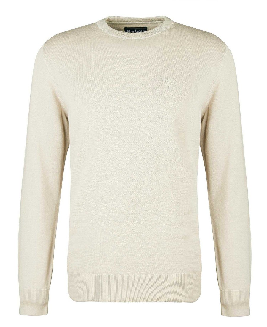 Men Barbour Jumpers | Pima Cotton Crew Neck Jumper