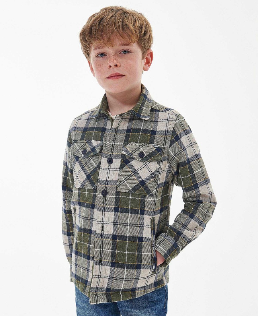 Kids Barbour Clothing | Boys Tartan Overshirt