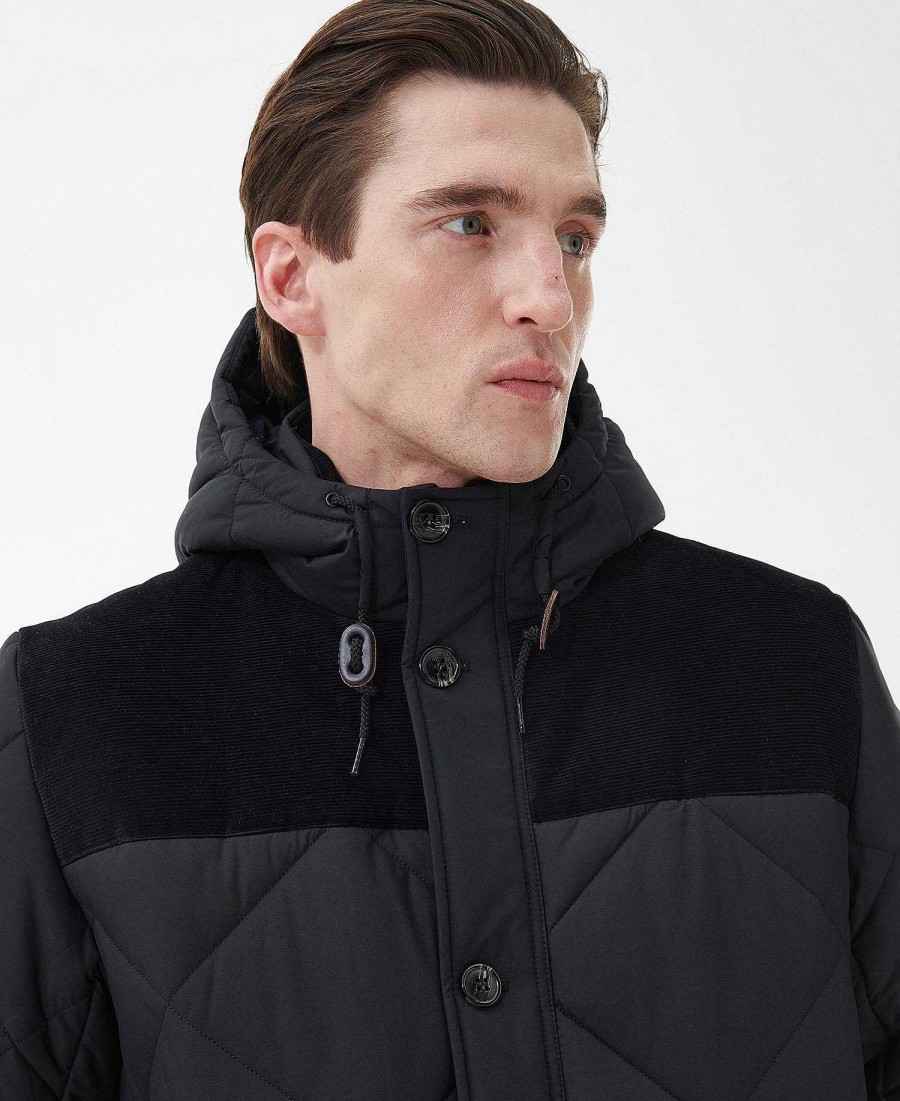 Men Barbour Parka Jackets | Elmwood Quilted Parka Jacket