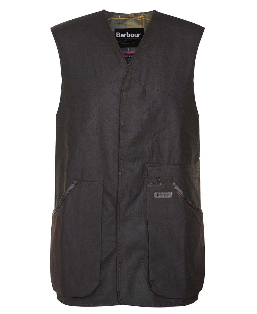 Men Barbour Gilets & Liners | Alwinton Waxed Gilet