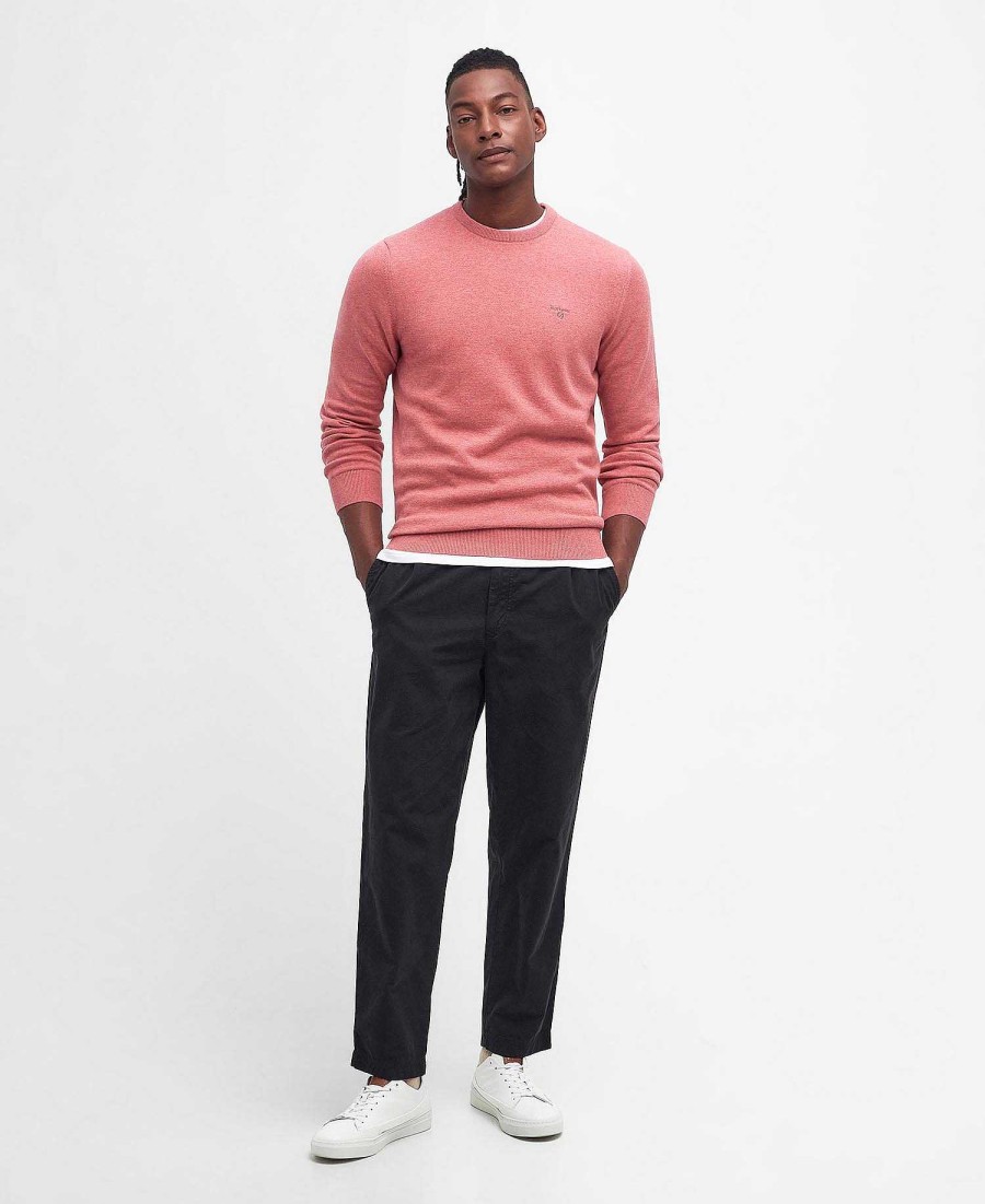 Men Barbour Jumpers | Pima Cotton Crew Neck Jumper