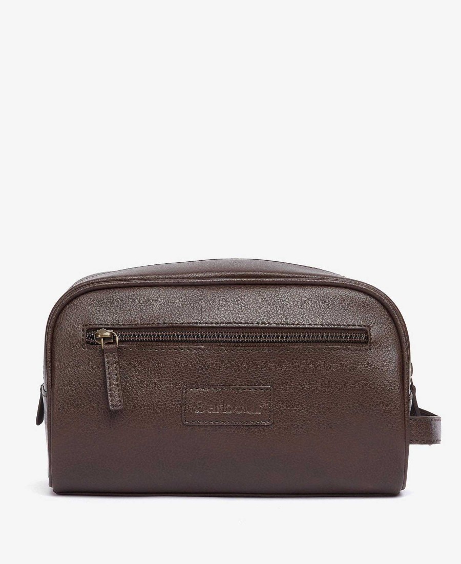 Accessories Barbour Bags & Luggage | Leather Washbag