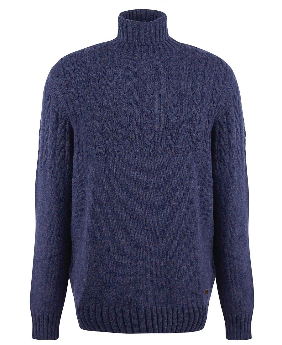 Men Barbour Jumpers | Duffle Cable-Knit Jumper