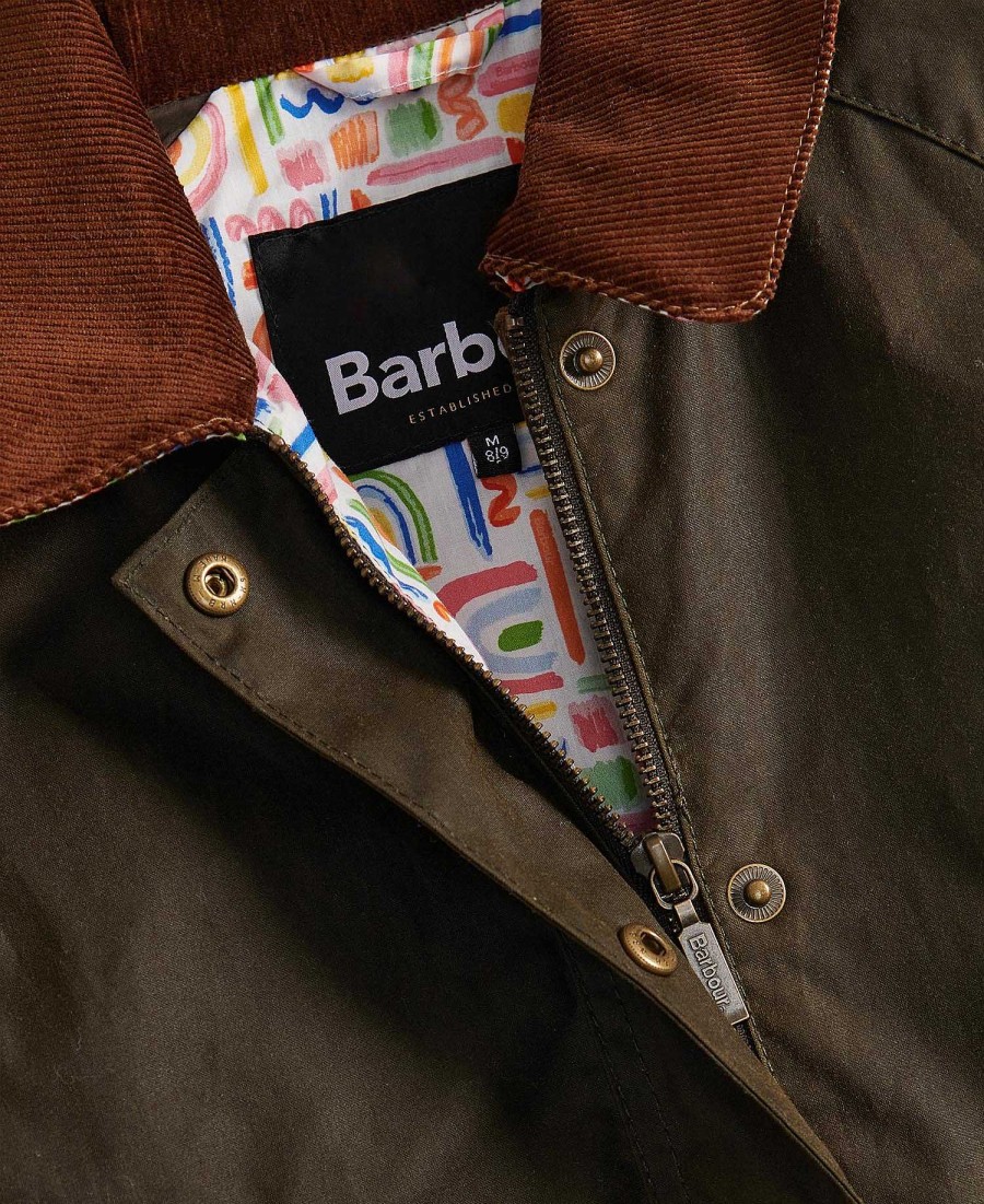 Kids Barbour Jackets | Girls' Acorn Waxed Jacket