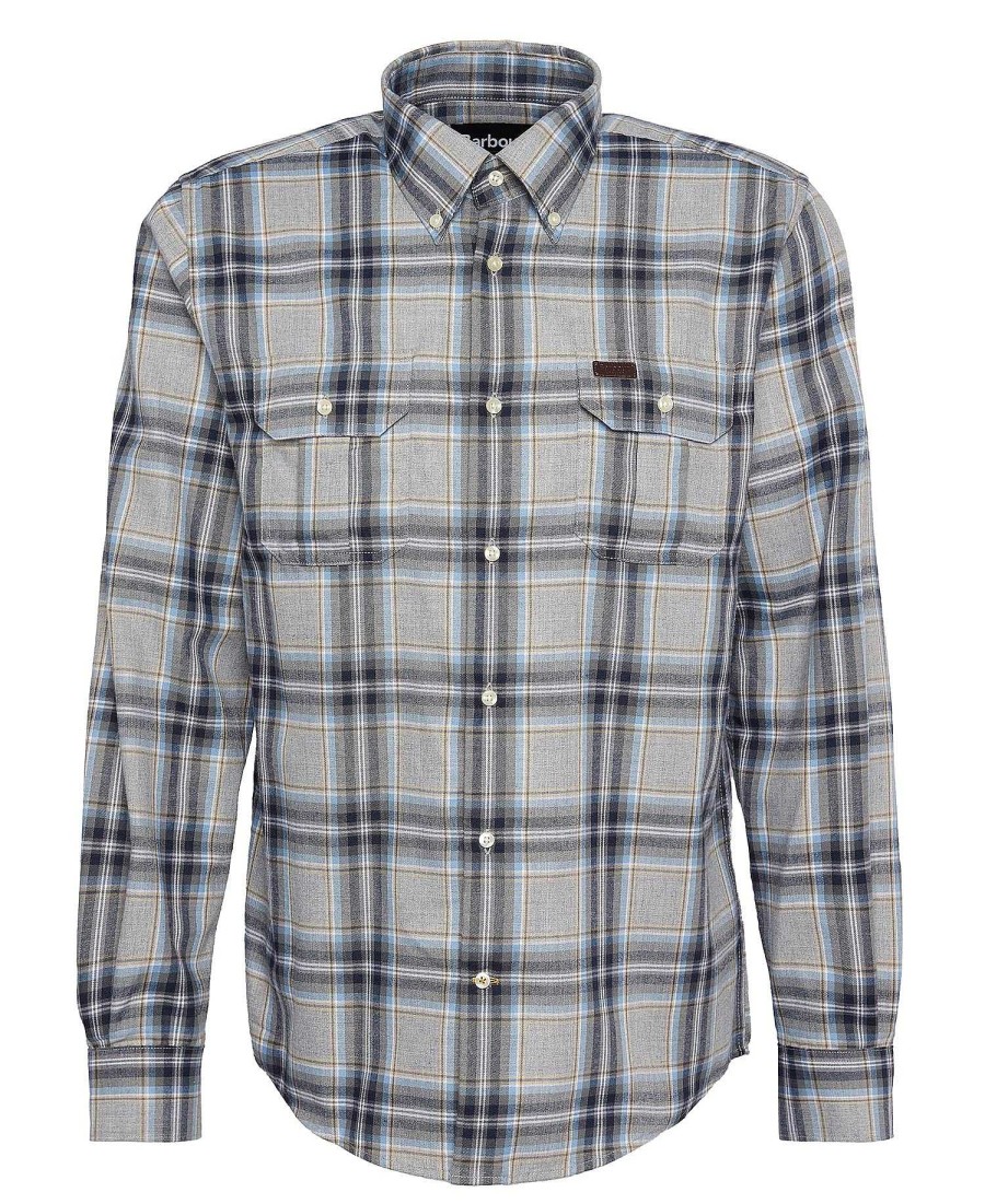 Men Barbour Shirts | Singsby Thermo Weave Shirt