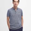 Men Barbour Jumpers | Buston Knitted Polo Shirt