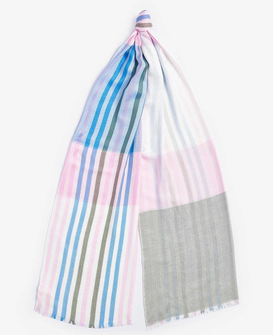 Accessories Barbour Scarves & Wraps | Kendra Check & Stripe Scarf