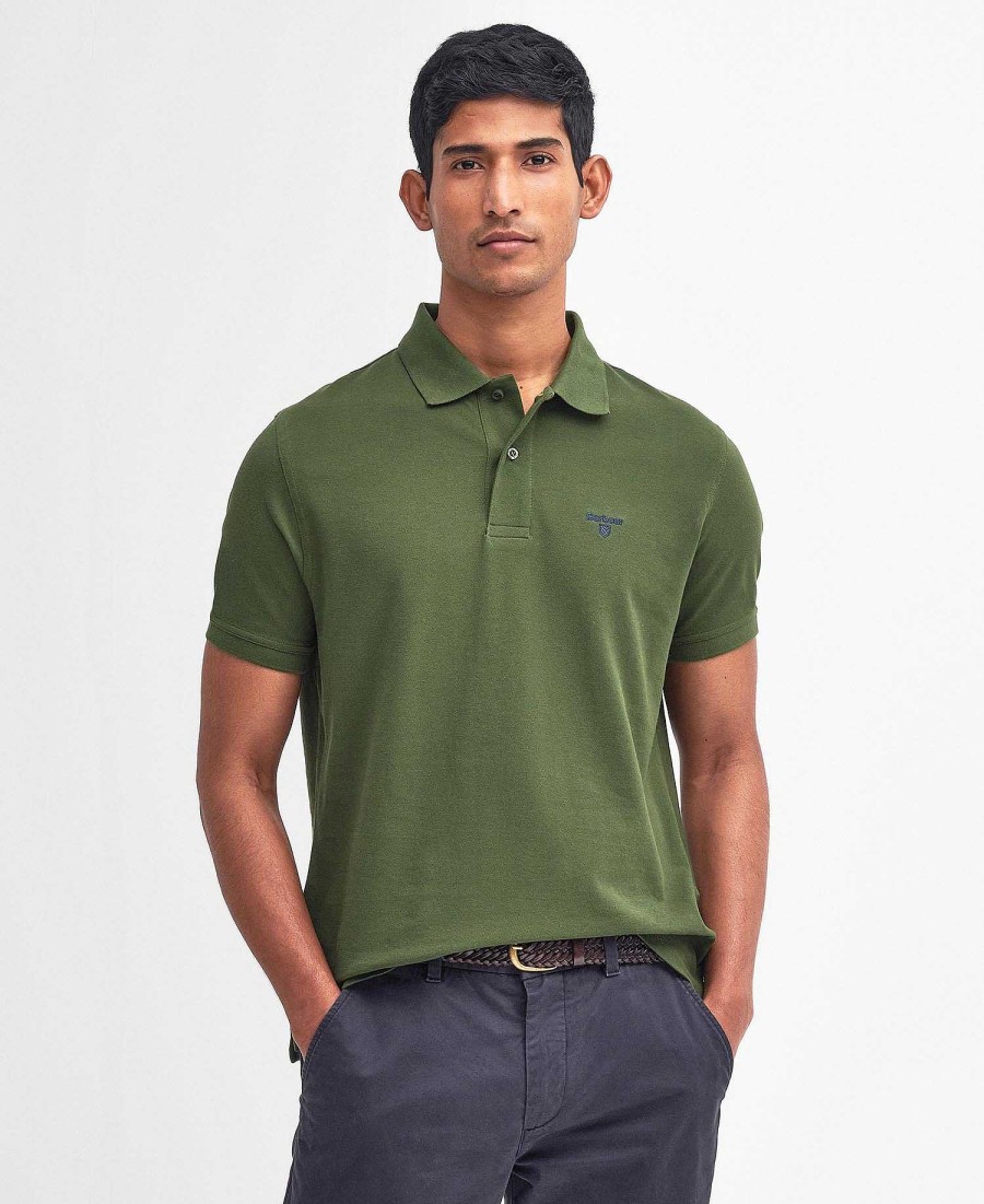 Men Barbour Polo Shirts | Lightweight Sports Polo Shirt