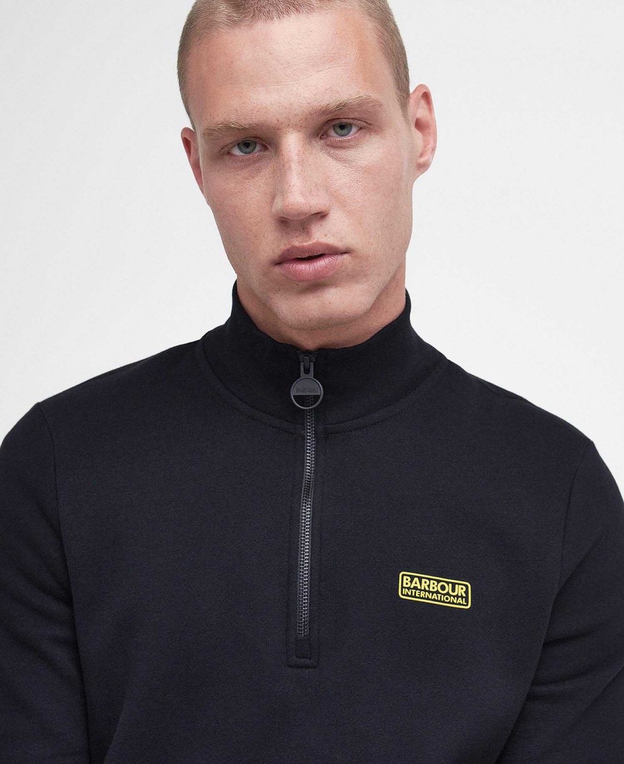 Men Barbour Hoodies & Sweatshirts | International Sweatshirt Essential Half Zip