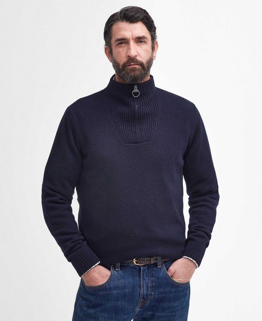 Men Barbour Jumpers | Nelson Essential Half Zip Sweatshirt