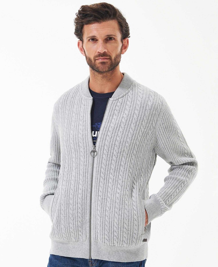 Men Barbour Jumpers | Pennington Cable Knitted Jumper