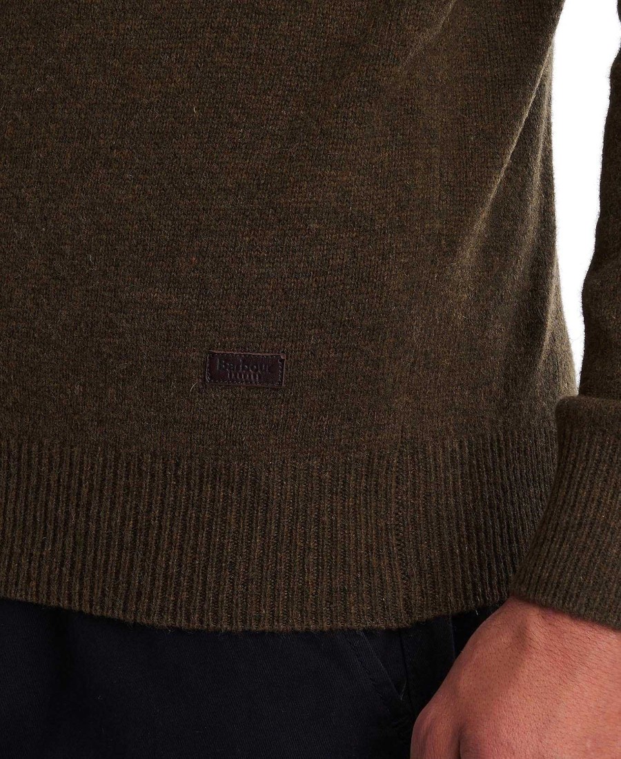 Men Barbour Jumpers | Essential Crew-Neck Sweatshirt