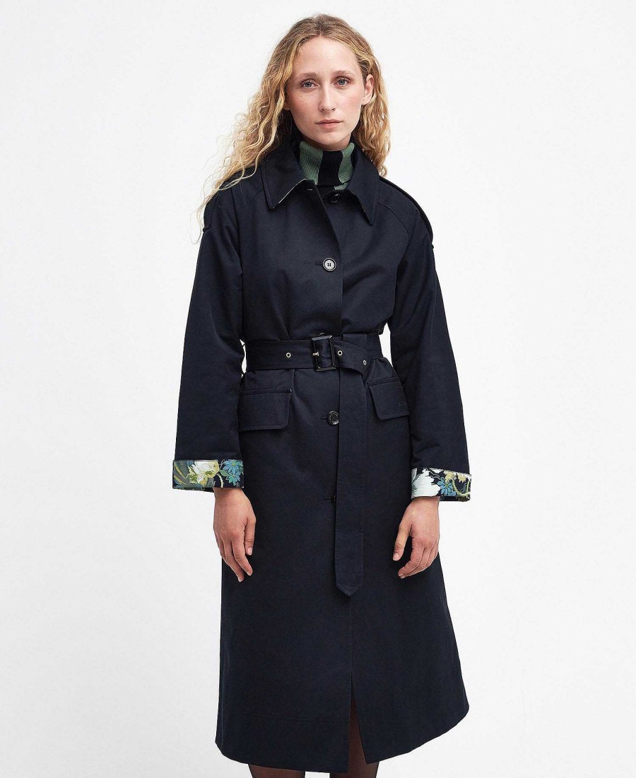 Women Barbour Trench Coats | Barbour X House Of Hackney Queensbridge Showerproof Trench Coat