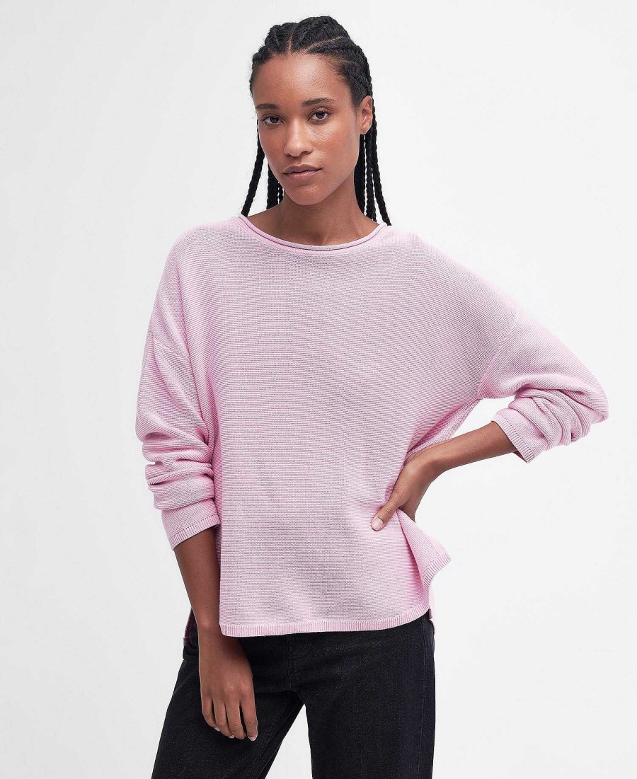 Women Barbour Jumpers | Marine Knitted Jumper