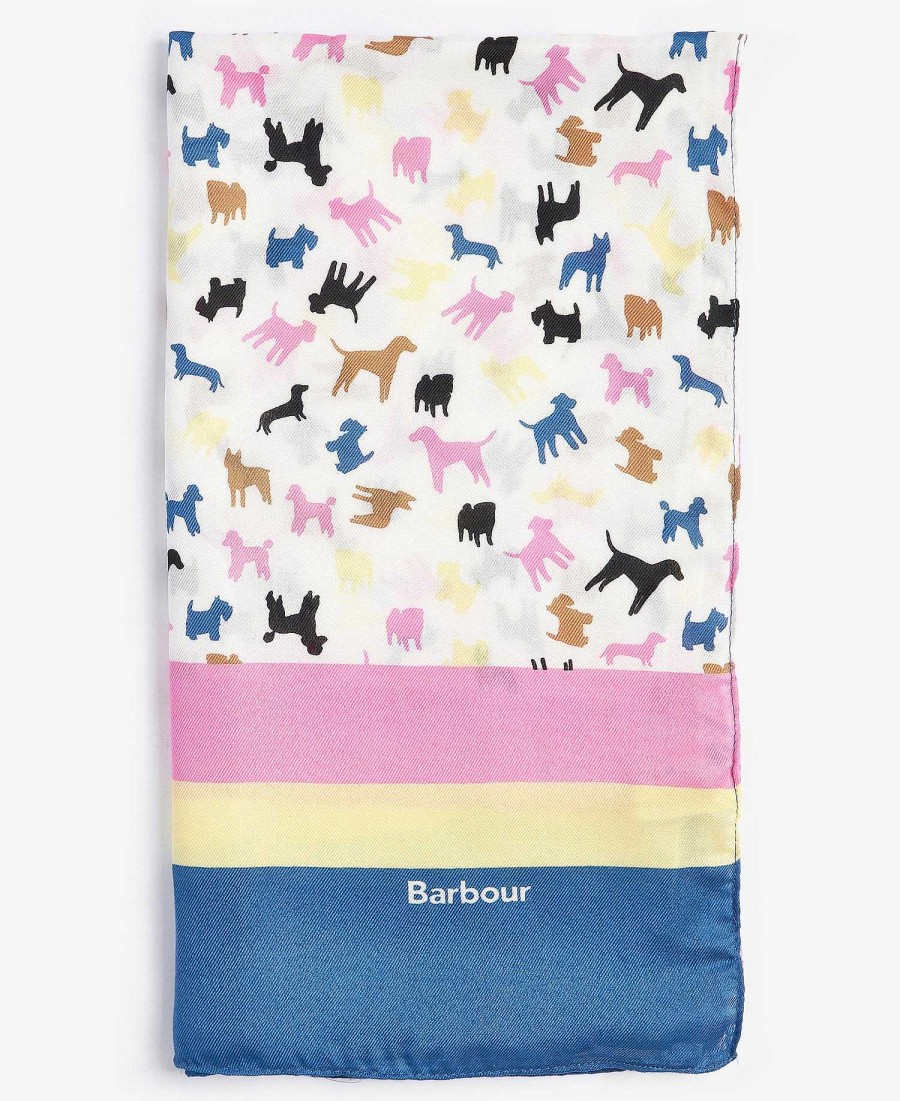 Accessories Barbour Scarves & Wraps | Dog Print Scarf