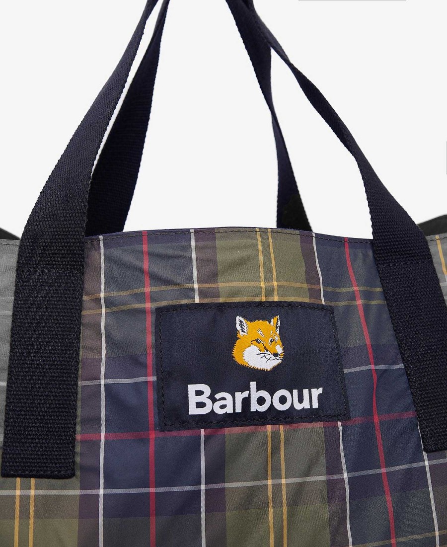 Accessories Barbour Bags & Luggage | Barbour X Maison Kitsune Reversible Tote Bag