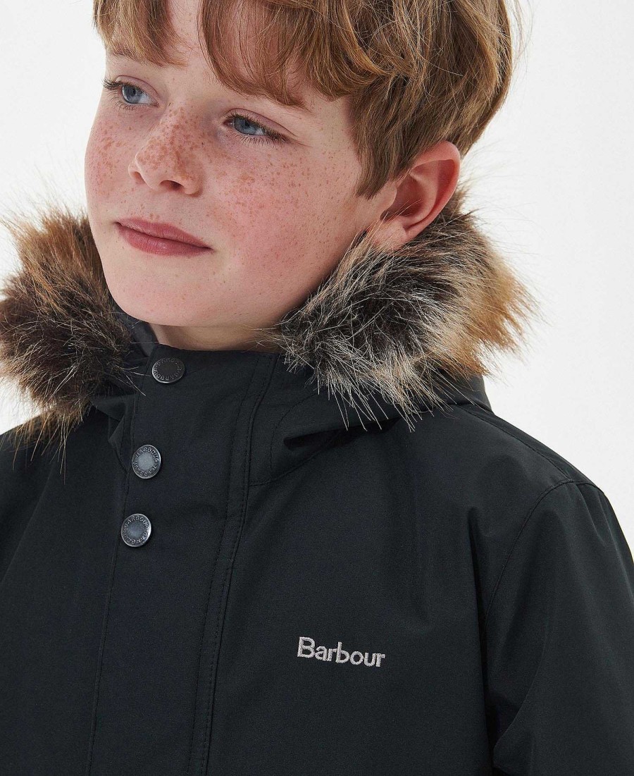 Kids Barbour Jackets | Boys' Ripley Showerproof Parka Jacket