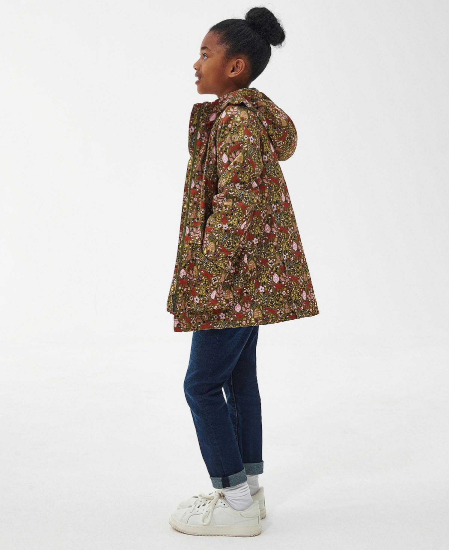 Kids Barbour Jackets | Girls' Beadnell Printed Winter Waterproof Jacket