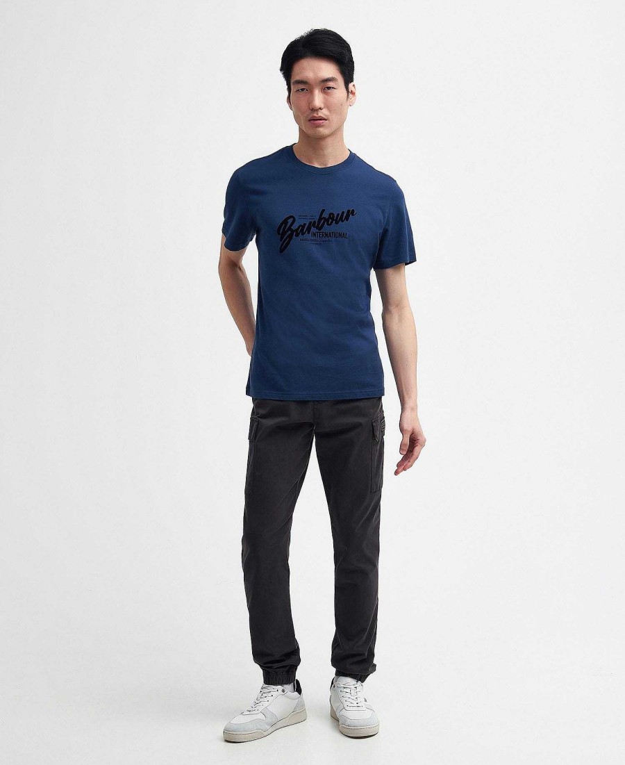 Men Barbour T-Shirts | Level T-Shirt