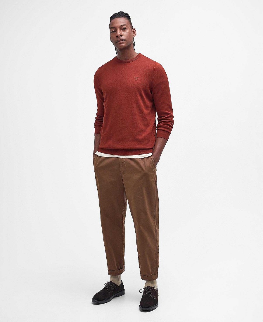 Men Barbour Jumpers | Pima Cotton Knitted Jumper