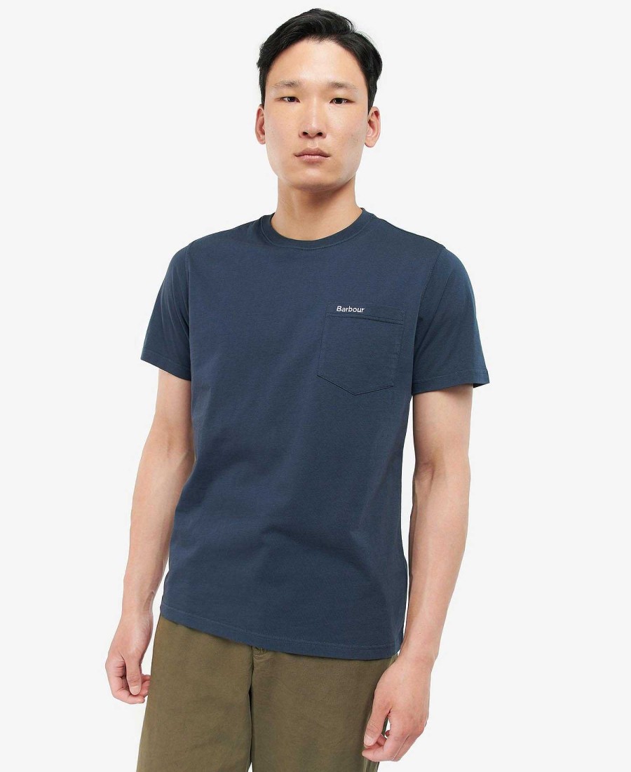 Men Barbour T-Shirts | Langdon Pocket T-Shirt