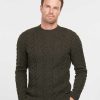 Men Barbour Jumpers | Essential Cable Knit Sweatshirt