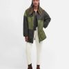 Women Barbour Waxed Jackets | Barbour X Ganni Bomber Wax Jacket