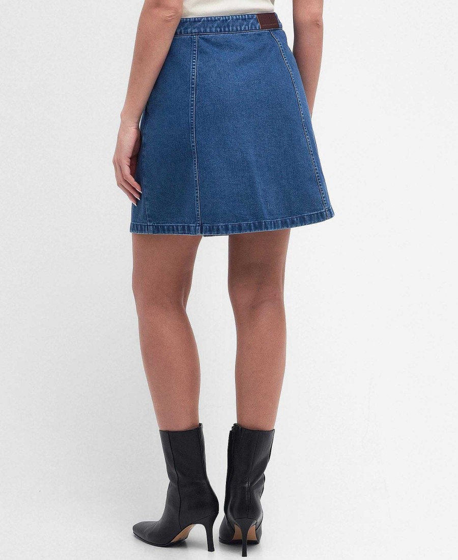 Women Barbour | Lorimer Denim Skirt