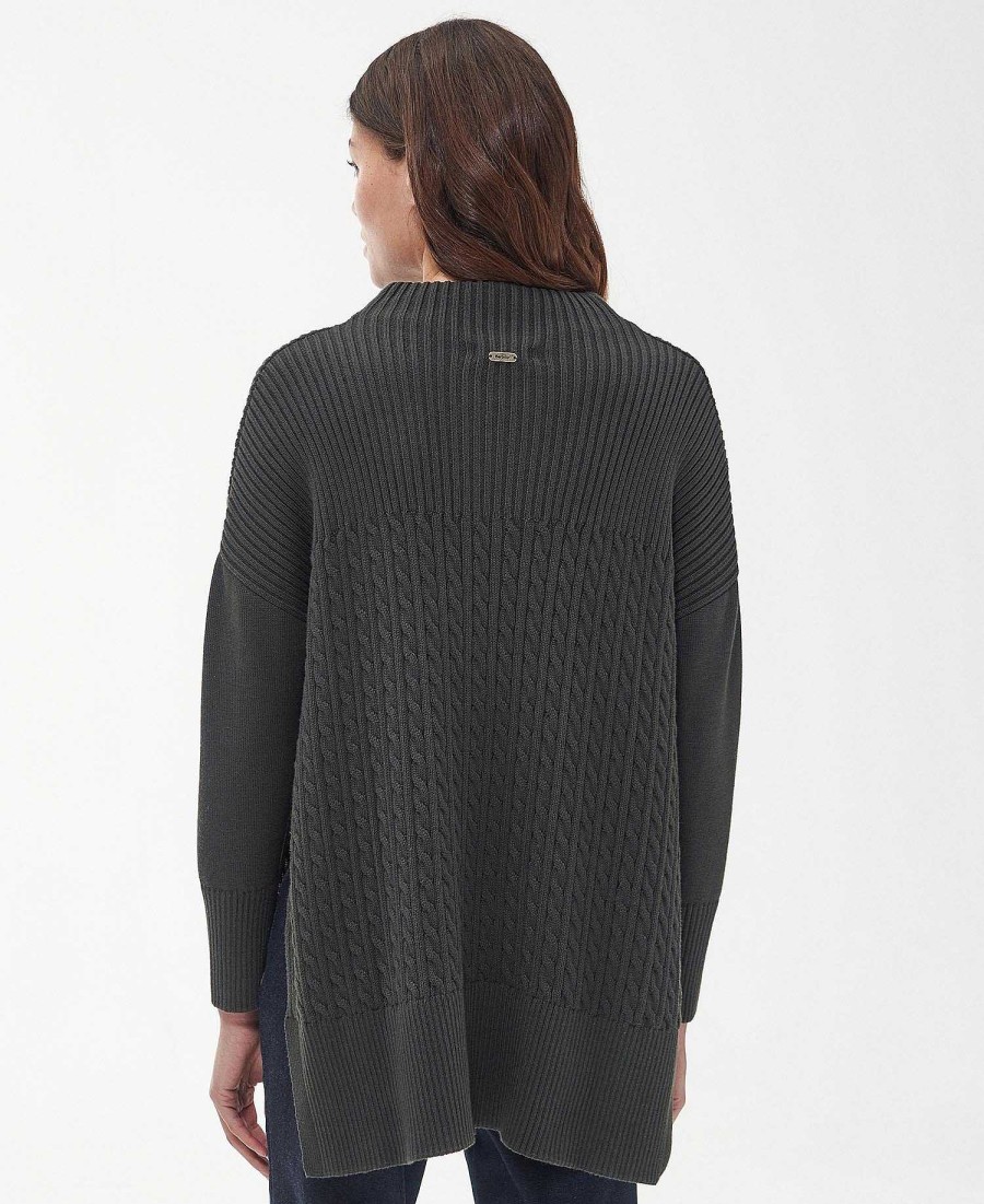 Women Barbour Jumpers | Stitch Guernsey Cape