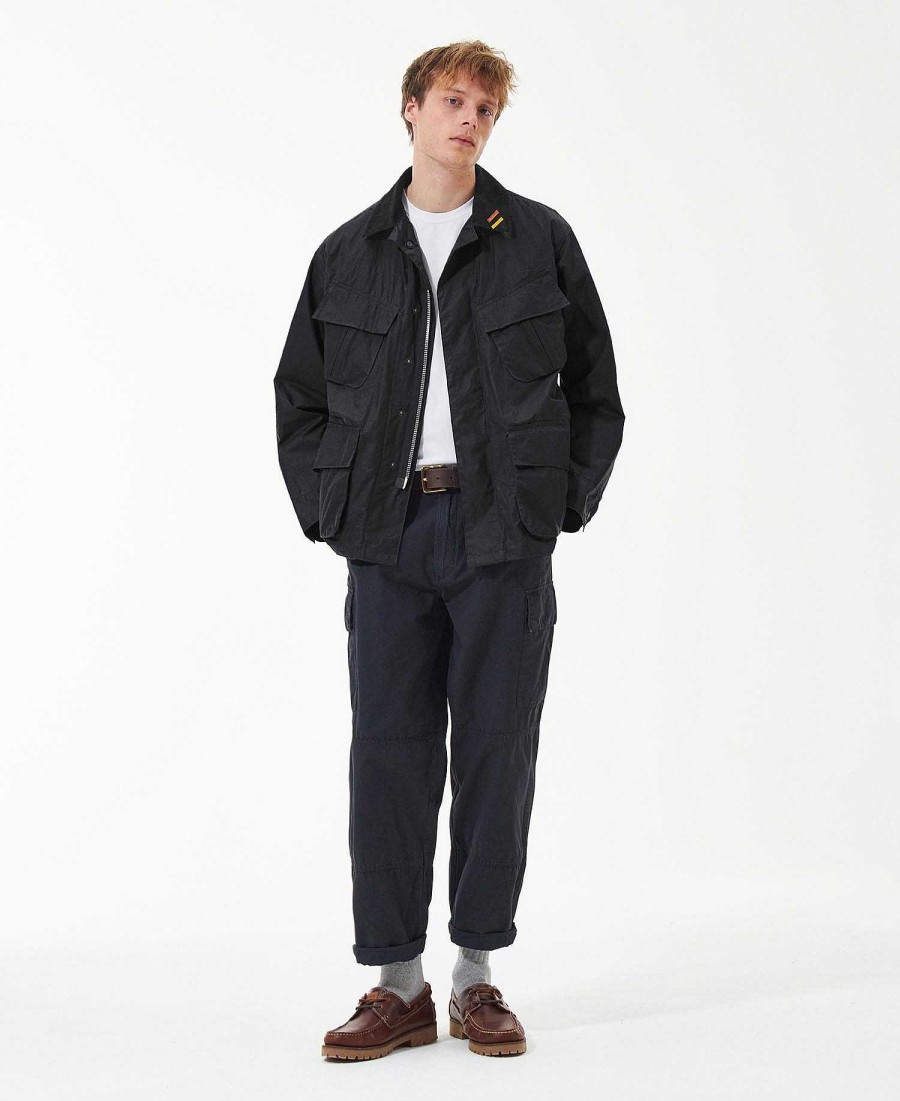 Men Barbour Waxed Jackets | 4-Pocket Wax Utility Jacket