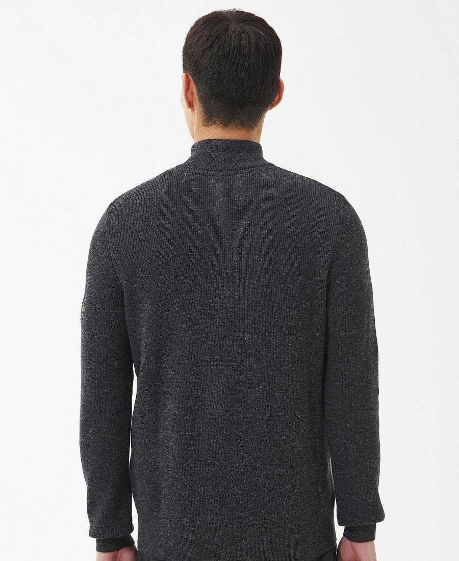 Men Barbour Jumpers | Corser Half-Zip Knitted Jumper