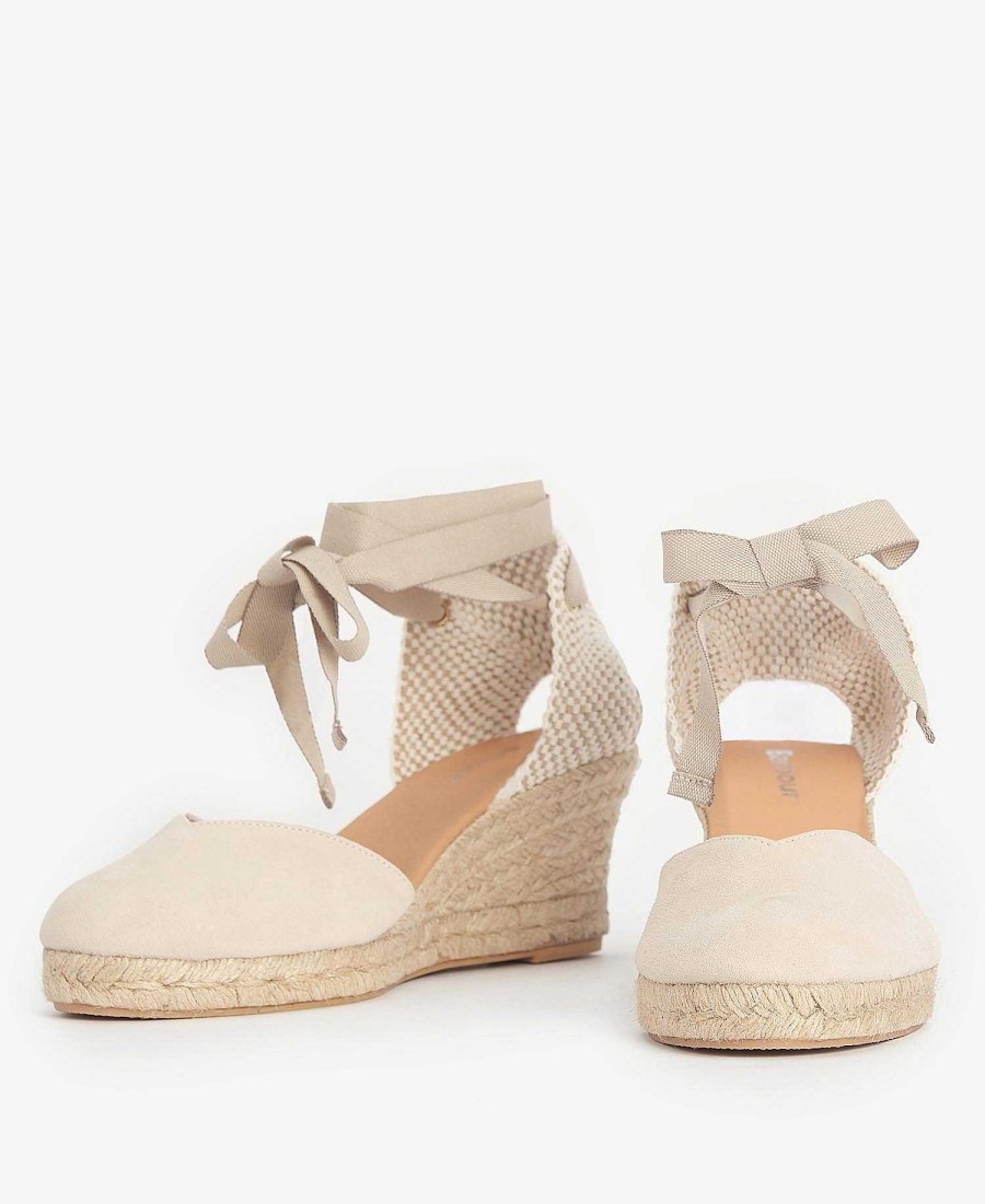 Women Barbour Sandals | Juana Espadrille Wedges