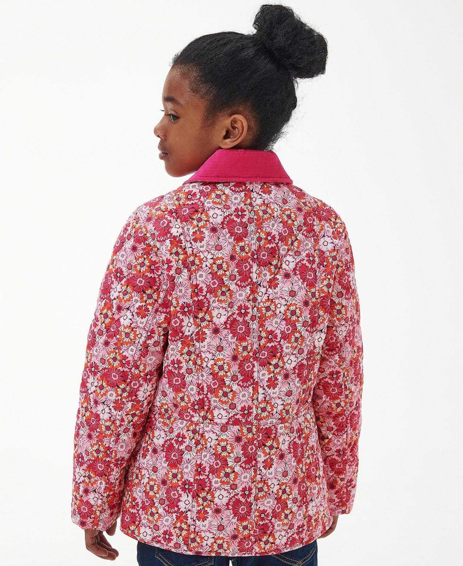 Kids Barbour Quilted Jackets | Girls' Patterned Liddesdale Quilted Jacket