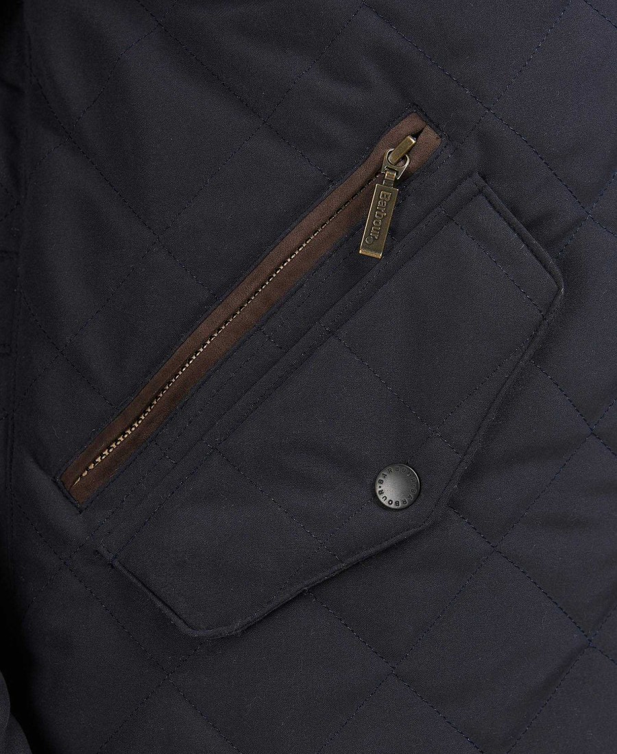 Men Barbour Quilted Jackets | Waterproof Shoveler Quilted Jacket