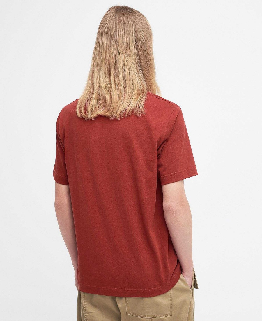 Men Barbour T-Shirts | Barbour X Maison Kitsune Beaufort Fox T-Shirt