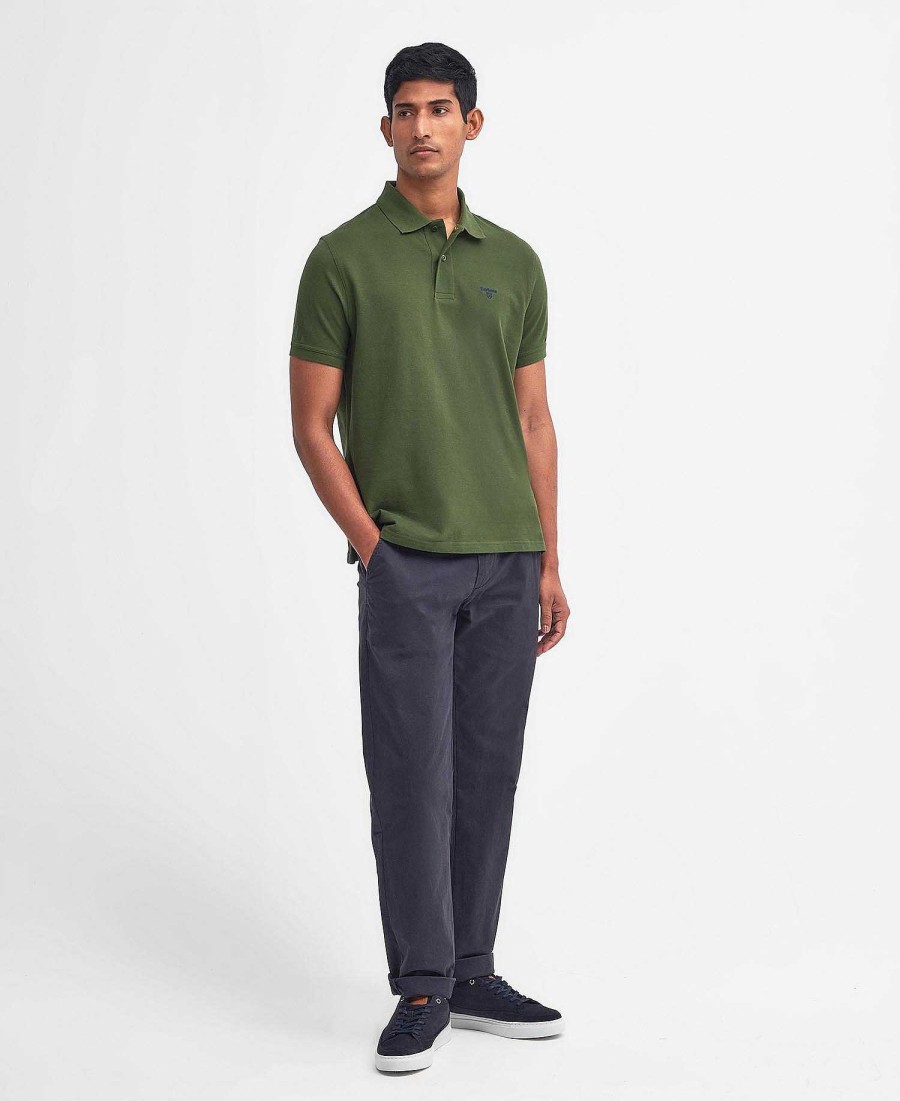 Men Barbour Polo Shirts | Lightweight Sports Polo Shirt