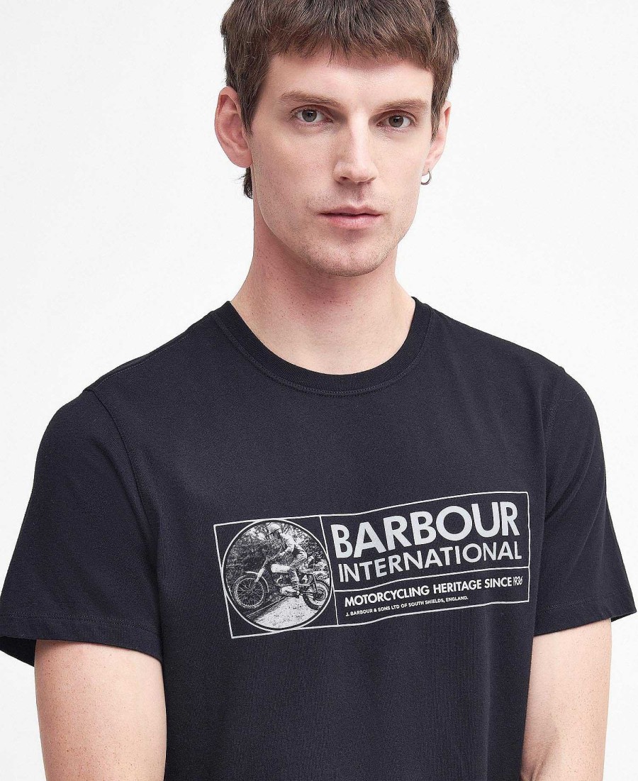 Men Barbour T-Shirts | Chisel Graphic T-Shirt