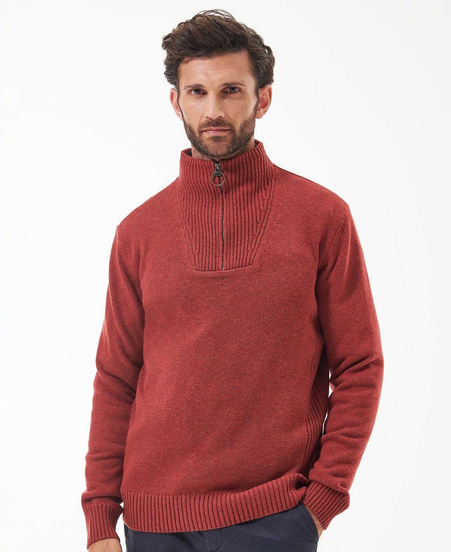 Men Barbour Jumpers | Nelson Essential Half Zip Sweatshirt