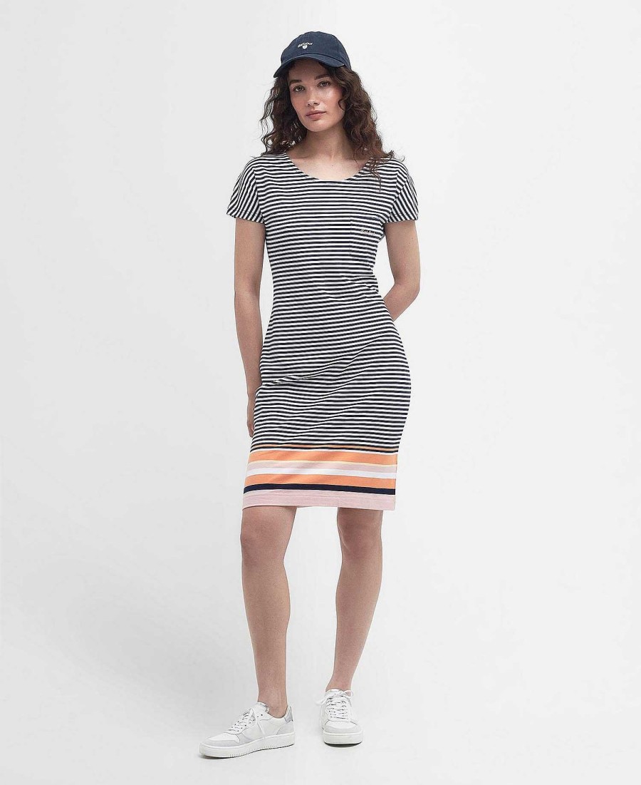 Women Barbour | Harewood Striped Mini Dress