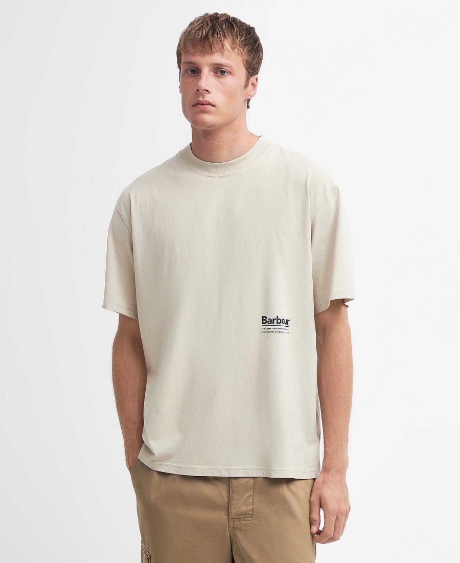 Men Barbour T-Shirts | Portland Oversized T-Shirt