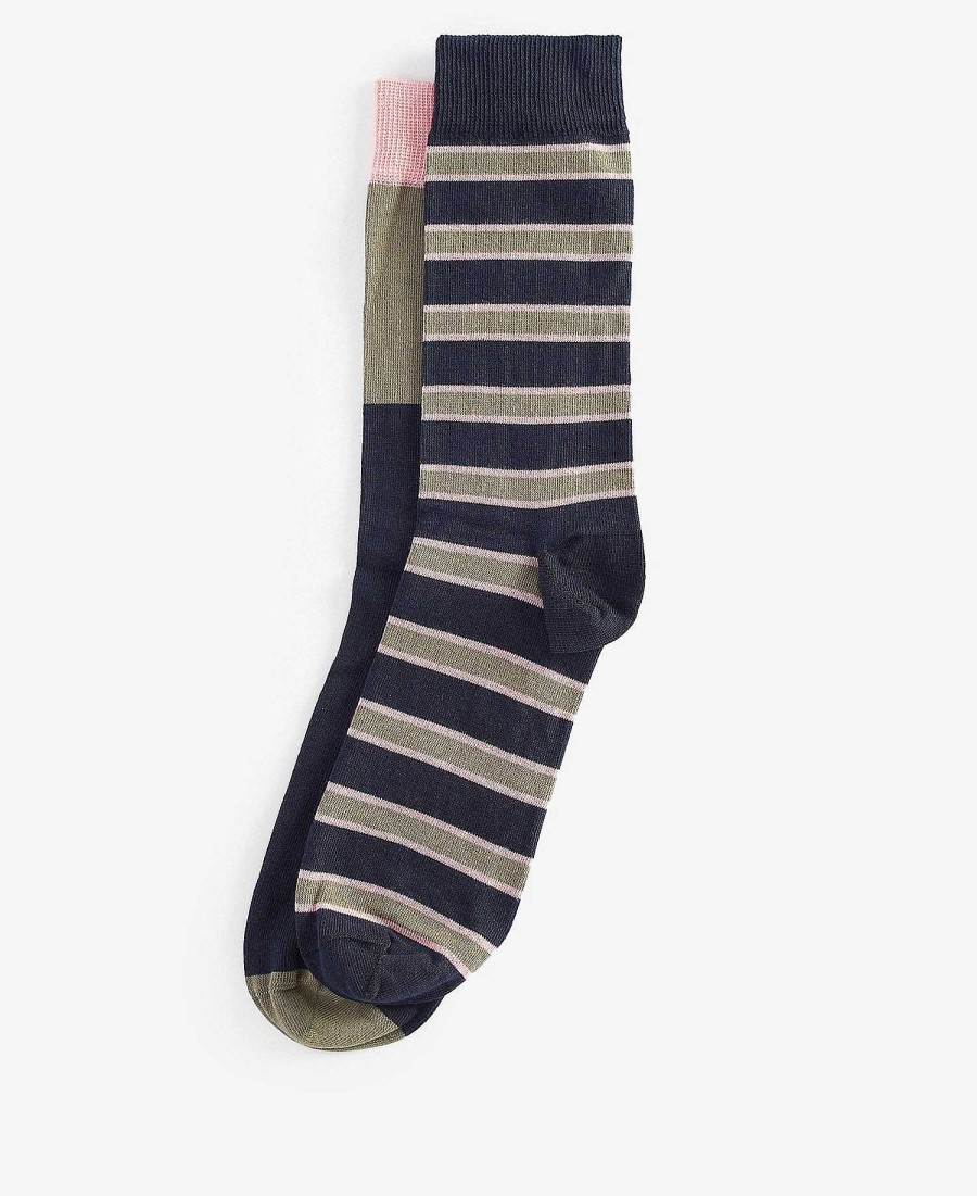 Accessories Barbour Socks | Colour-Block Socks Gift Set