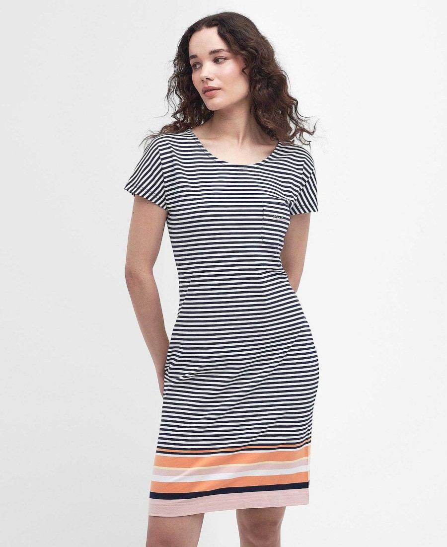 Women Barbour | Harewood Striped Mini Dress