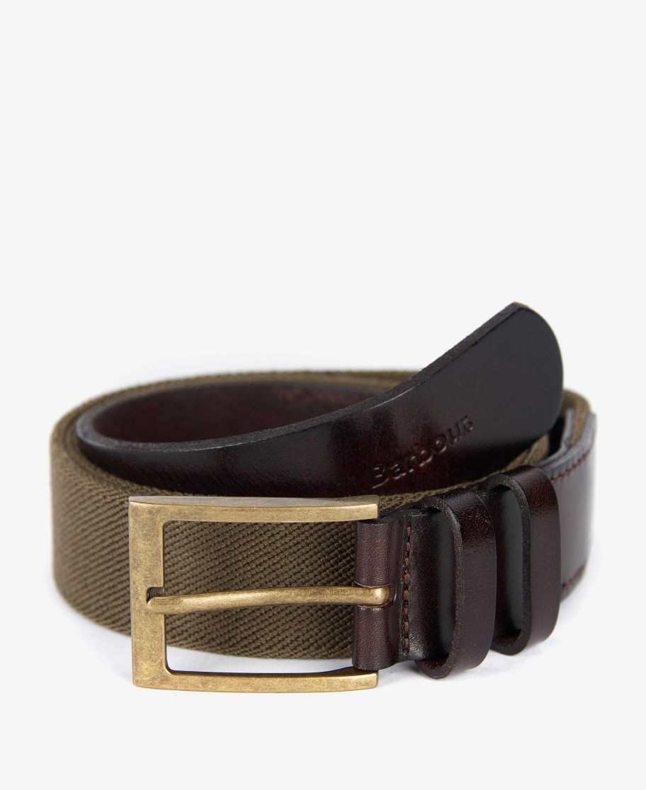 Accessories Barbour Belts | Albyn Leather Webbing Belt