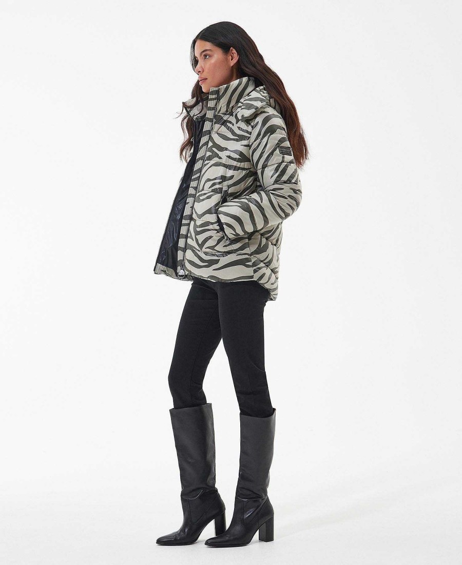 Women Barbour Quilted Jackets | Printed Chicago Quilted Jacket