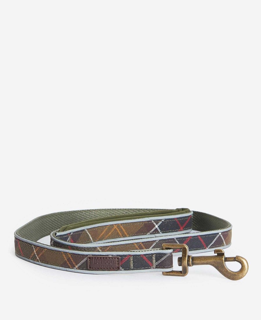 Accessories Barbour Leads | Reflective Tartan Comfort Dog Lead