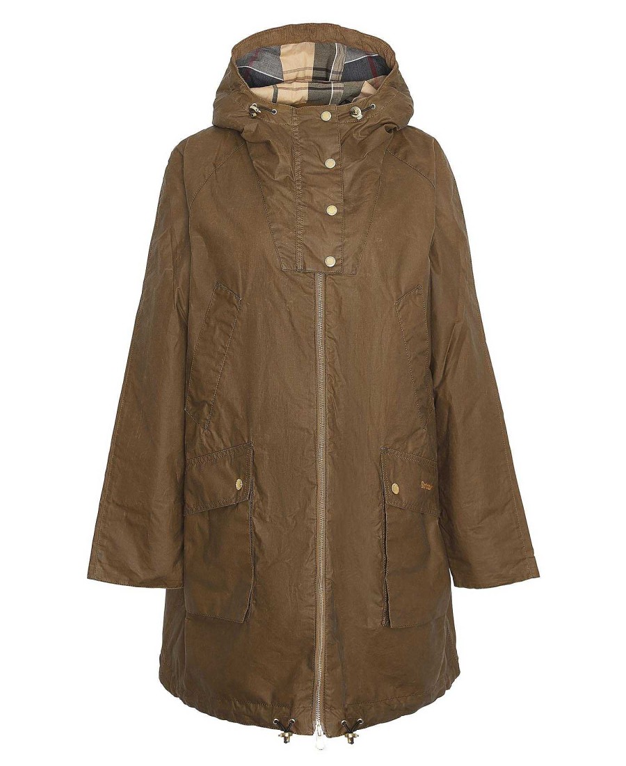 Women Barbour Waxed Jackets | Portmore Waxed Parka Jacket