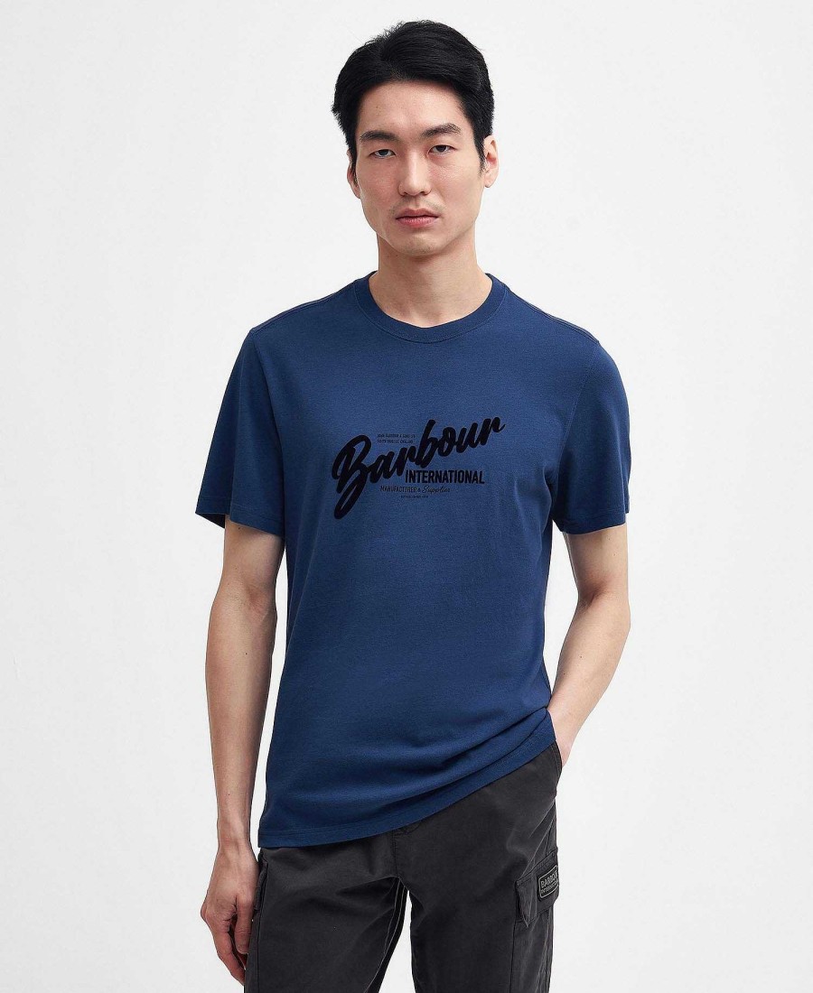 Men Barbour T-Shirts | Level T-Shirt