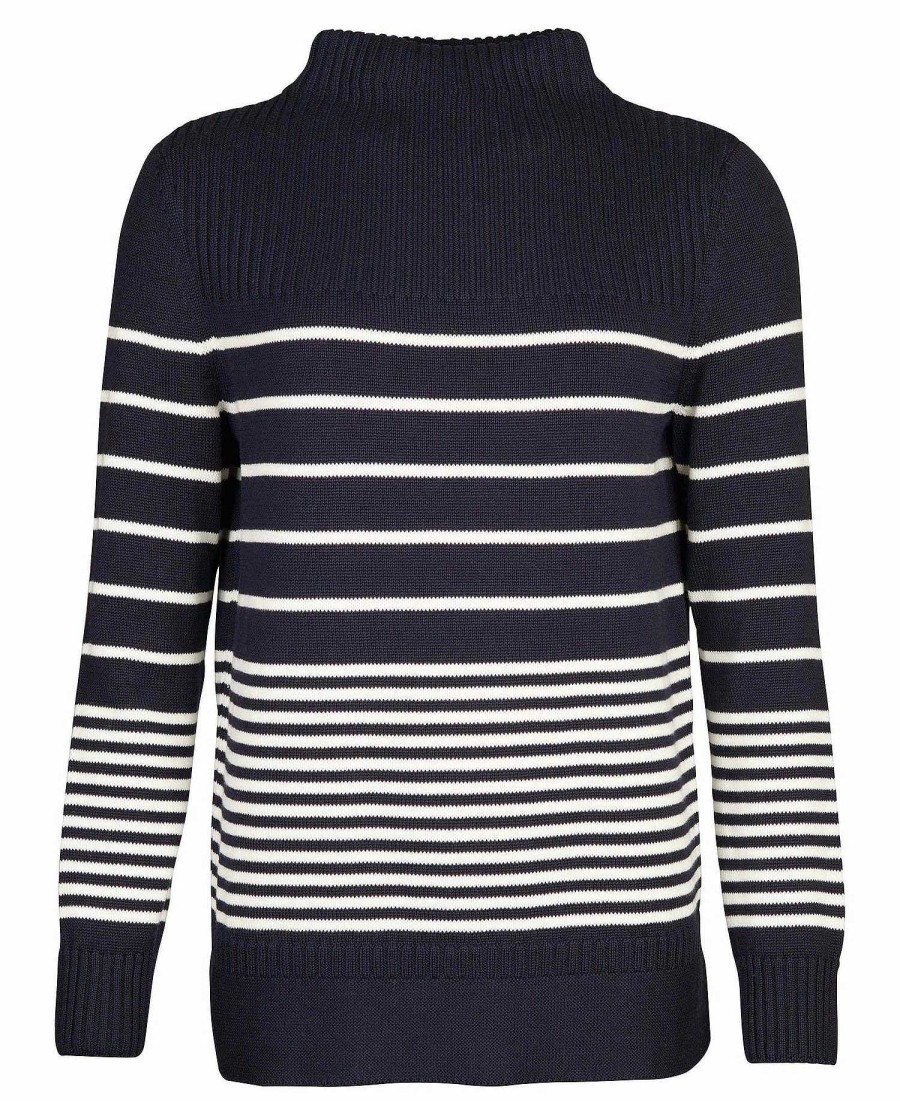 Women Barbour Jumpers | Barbour Stripe Guernsey Knit