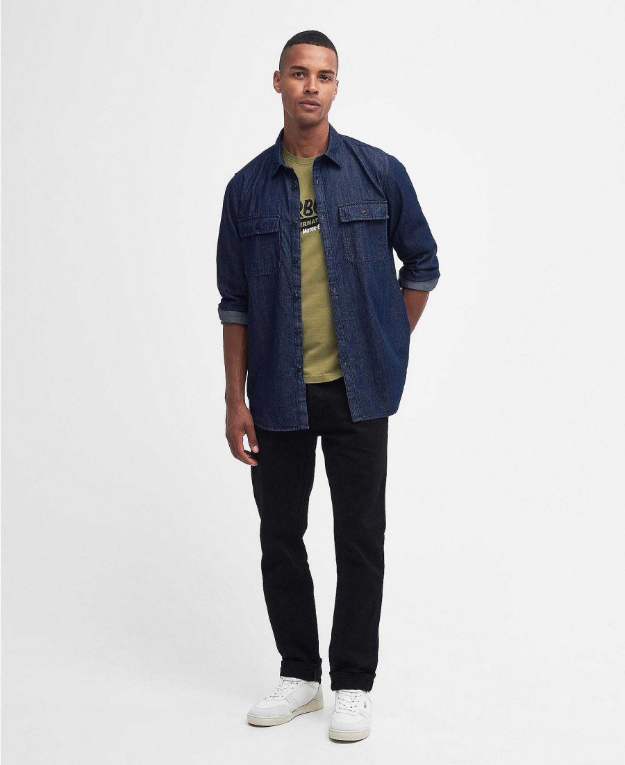 Men Barbour Shirts | Dalston Denim Shirt